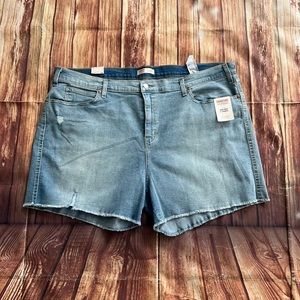 Signature Levi Strauss Women Super Stretch High Rise 5” Inseam Shorts Size 28